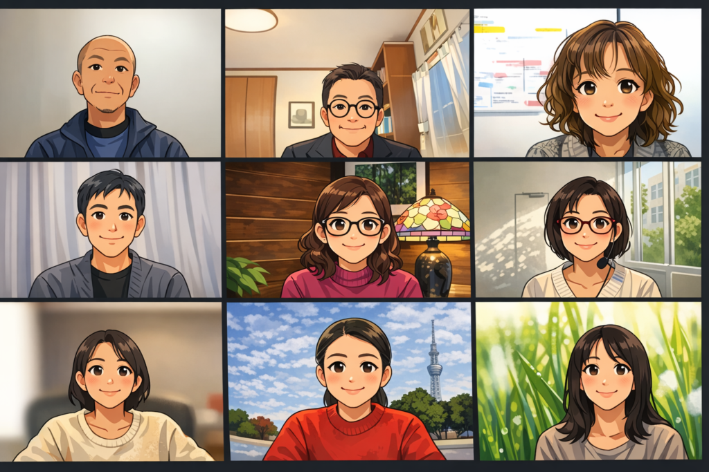 記念写真（スクリーンショット）をAIでイラスト化