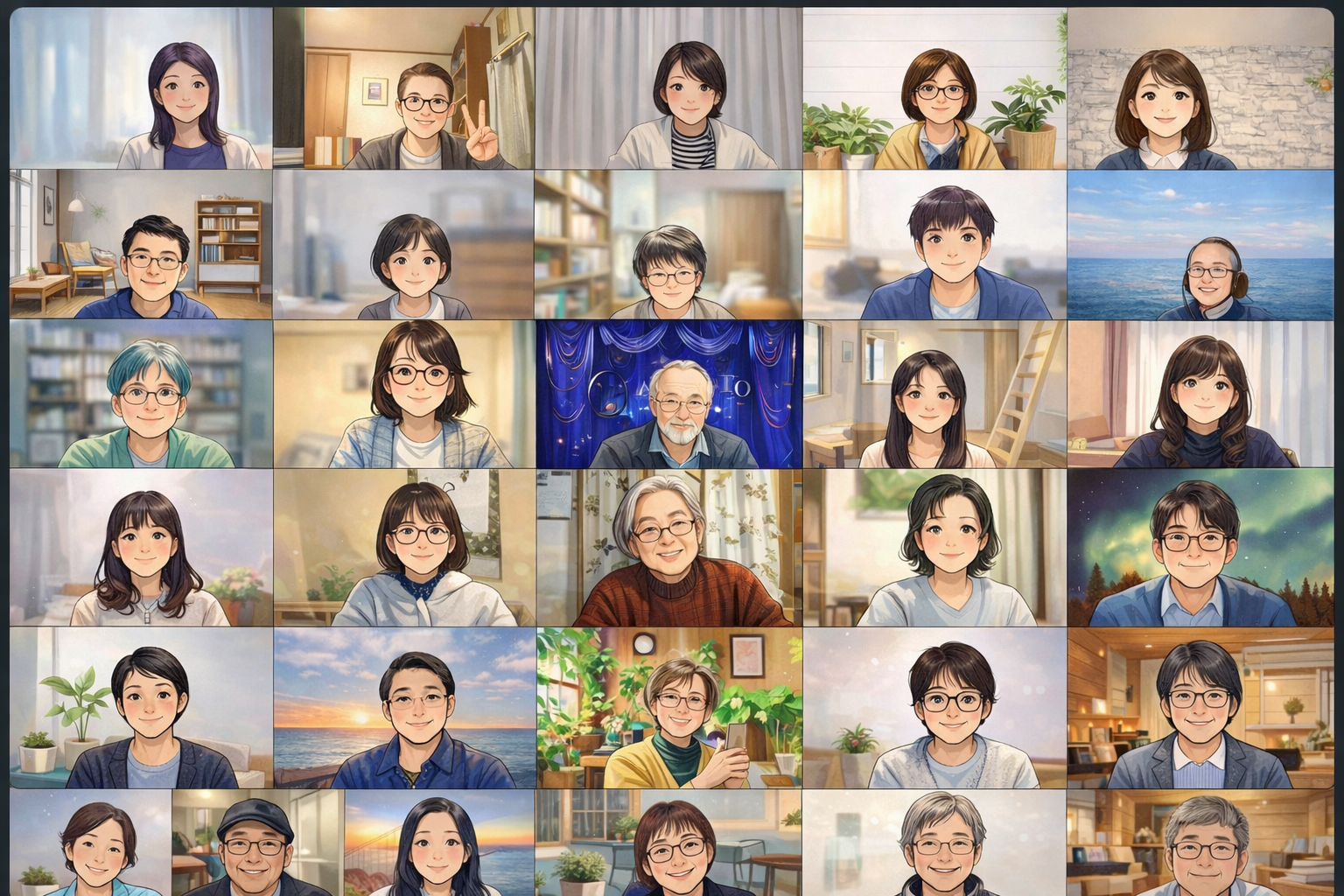 オンラインワークショップの記念写真